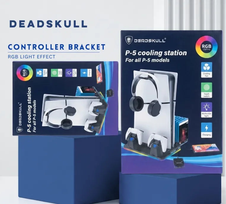 Deadskull RGB Cooling Station for PS5