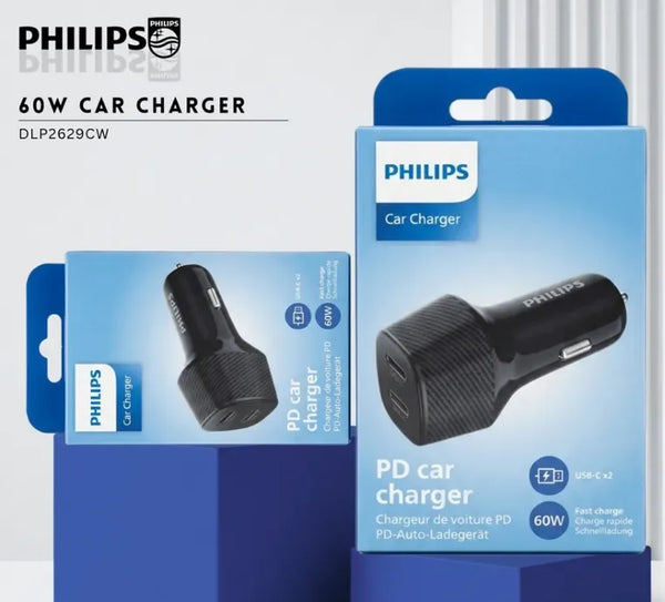 Philips 60W Car Charger DLP2629CW