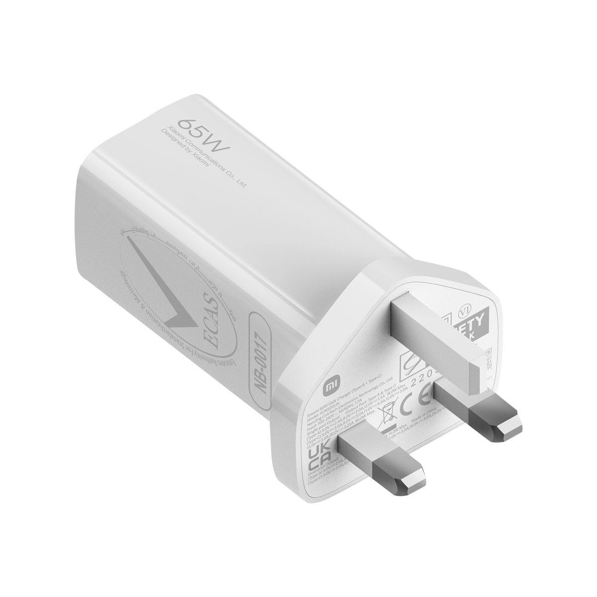 Xiaomi 65W GaN Charger (USB-A + USB-C, 3-Pin)