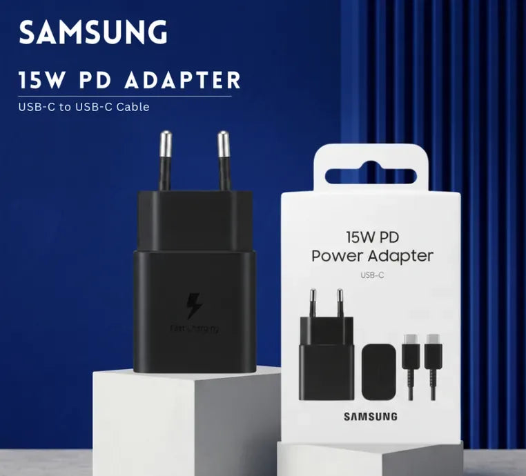 Samsung 15W Power Adapter (2-Pin + Cable)