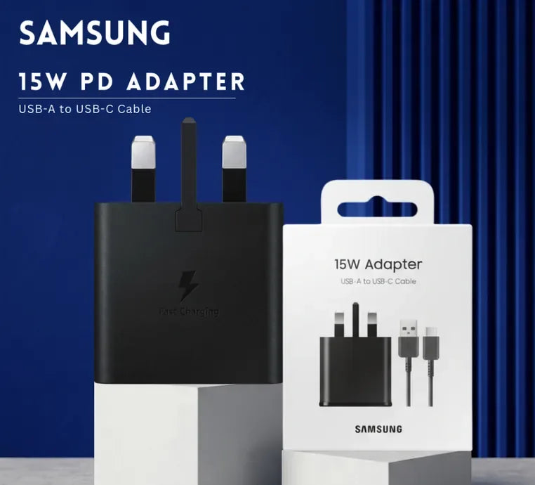 Samsung 15W Power Adapter (3-Pin + Cable)
