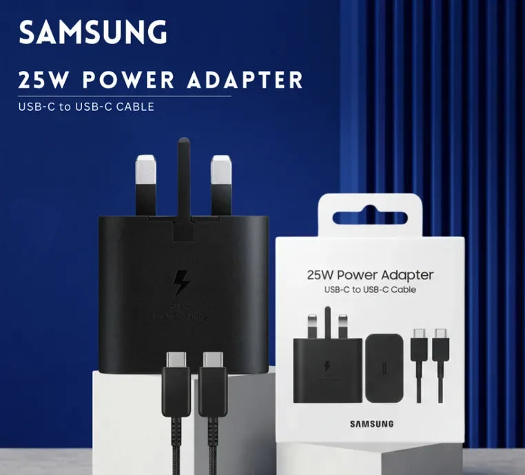 Samsung 25W Power Adapter (3-Pin + Cable)