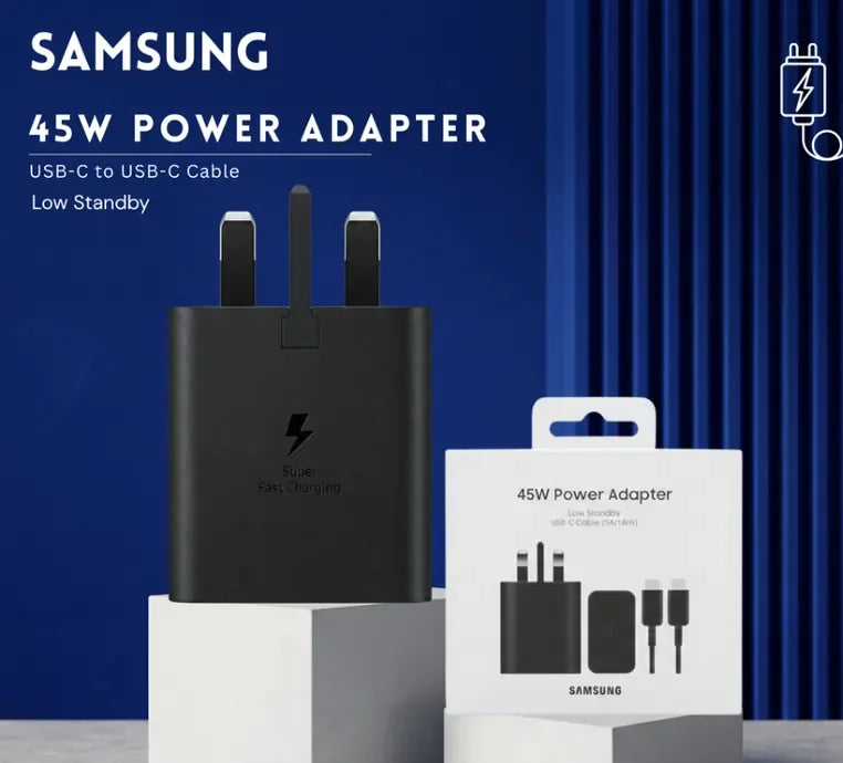 Samsung 45W Power Adapter (3-Pin + Cable 1.8m)