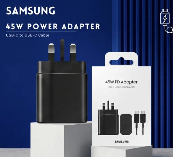 Samsung 45W Power Adapter (3-Pin + Cable 1m)