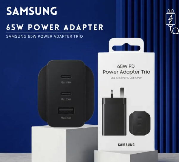Samsung 65W Power Adapter (3-Pin Trio)